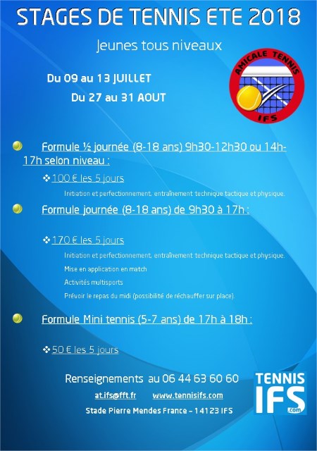 Stages Eté 2018